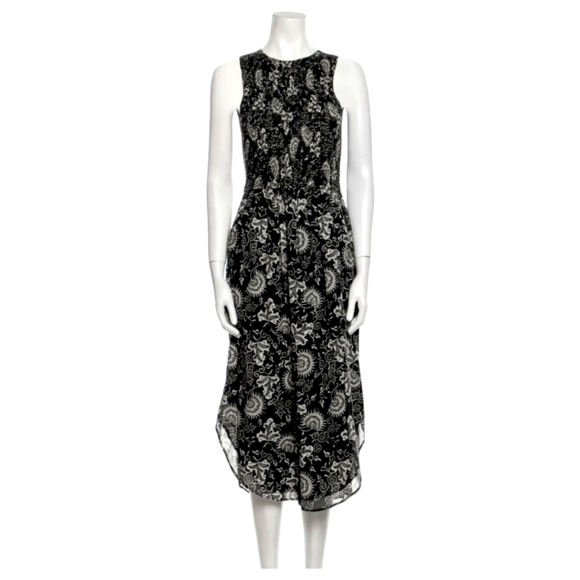 Ulla Johnson Gray Floral Mesh Dress - Picture 1 of 6